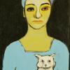 Woman with Little White Dog
2005
20' x 36'